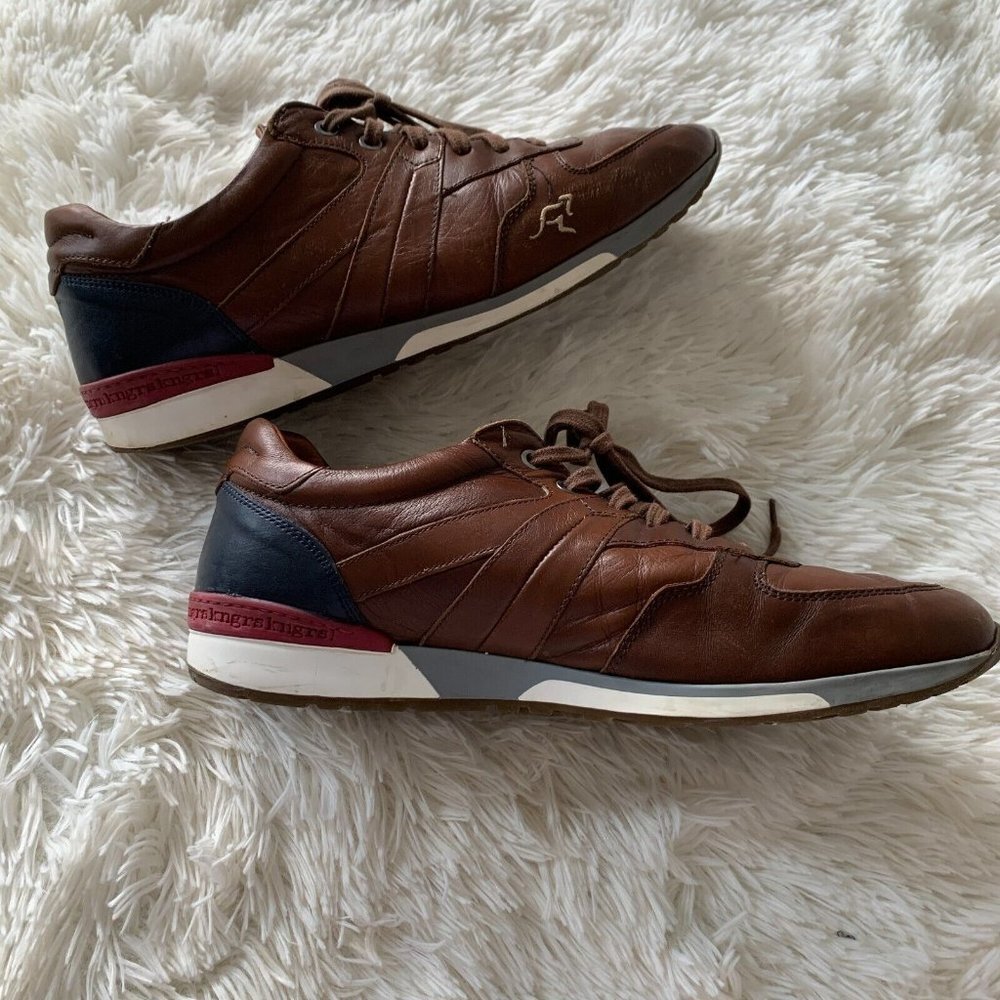 KangaROOS Leather Sneakers Men's Sz 45‎ EU 11 US Trainers Brown Shoes Spain $190